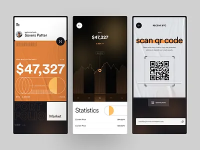 Crypto App app design dashboard design ios mobile ux