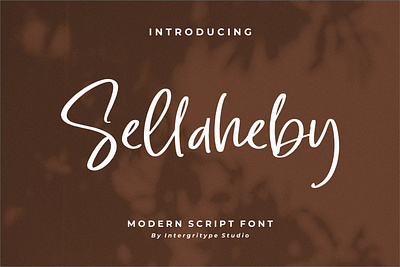 Sellaheby - Modern Script Font retro