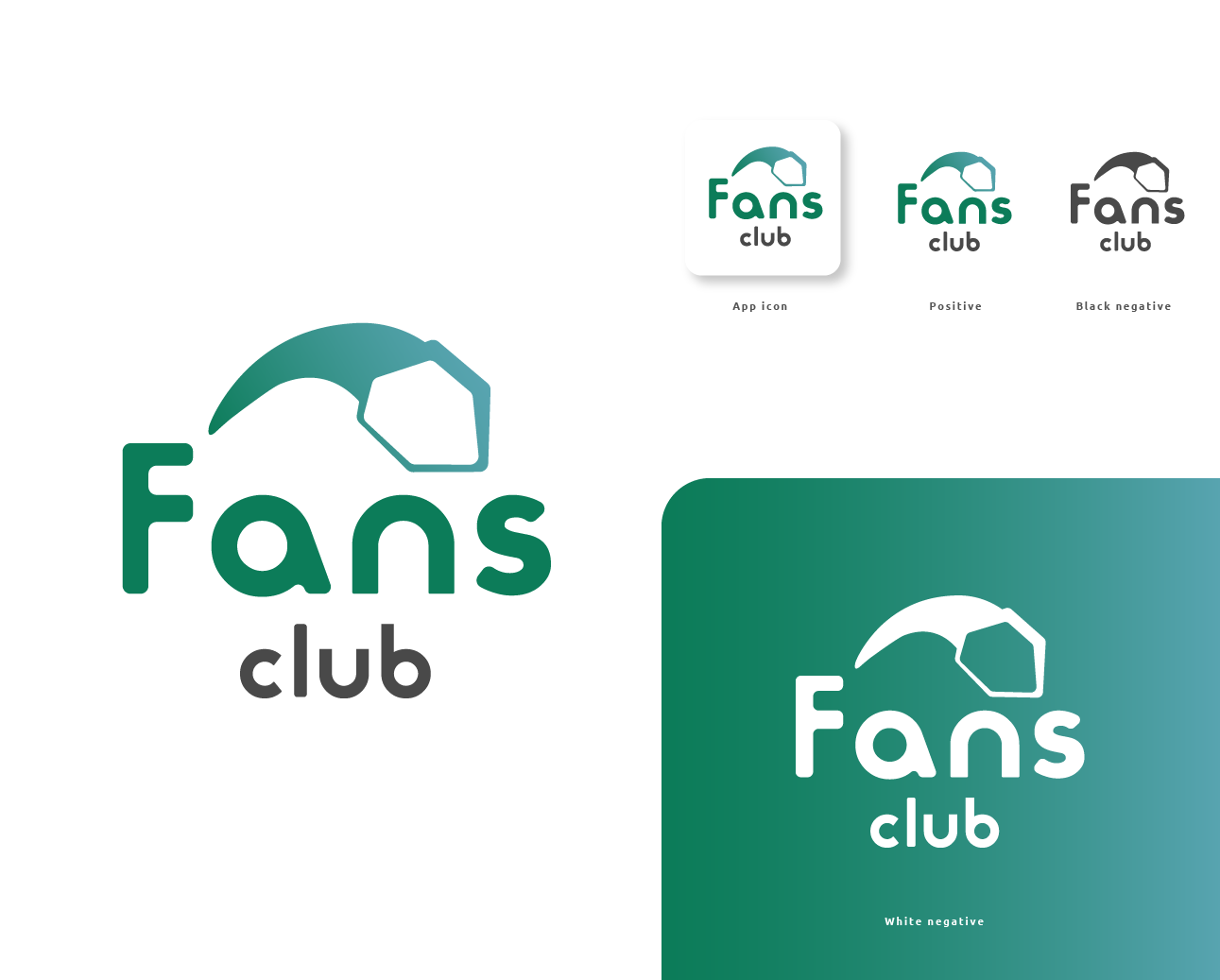 Fans Club Concept 2 branding design football footballapp graphic design graphicdesign logo shootingstar star typography vector web design