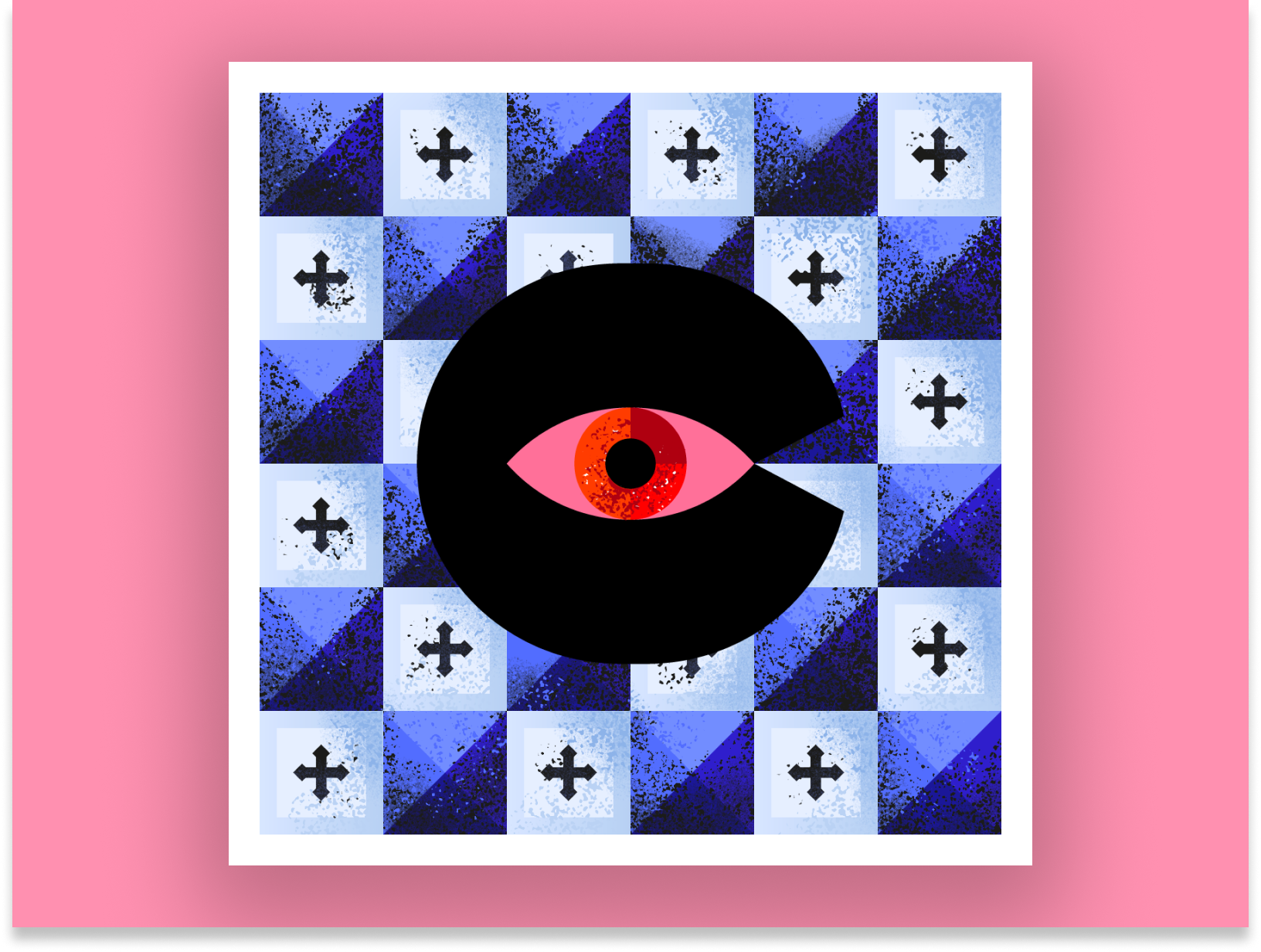 C — 36 Days of Type 36daysoftype daily eye illustration pattern tiles type typeface