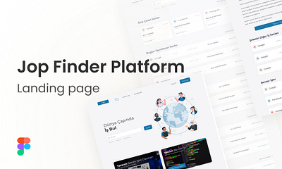 Jop Finder Platform design ui ux