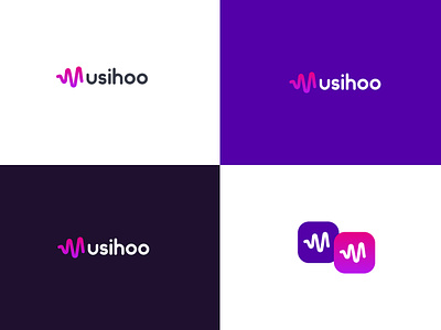Musihoo App Branding brand branding design illustration logo ui ui design uidesign visual web