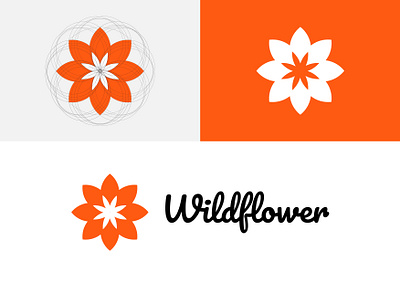 Wildflower brand brand identity branding golden ratio logo logo design logotype
