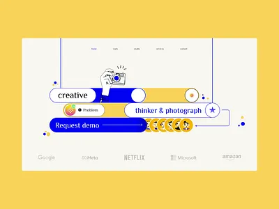 The one with the camera branding design graphic design motion graphics ui ux