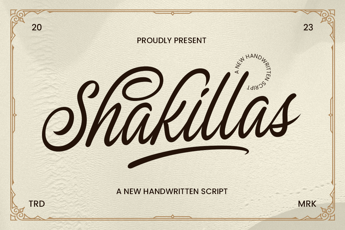 The Shakillas - Handwritten Script beauty freebies