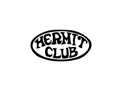 Hermit Club Logo1 branding graphic design illustration logo typography