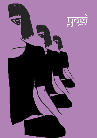 Yogi conceptual illustration digital illustration