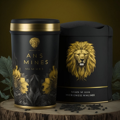 Lions Coffee Bean Package brand brandidentity branding design illustration logo package packagedesign packaging vector