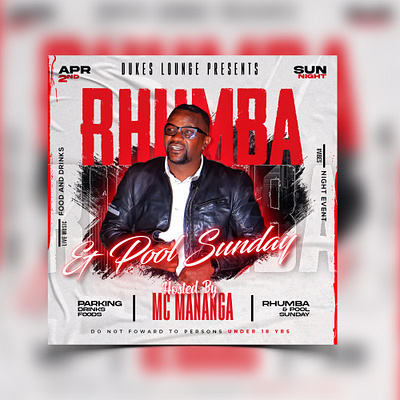 Rhumba Club Flyer club design flyer graphic design