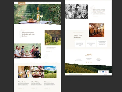 Winery Ratek bra brand identity creative agency design inspiration footer hero landing page nature photos slider testimonals web web design website wine winery