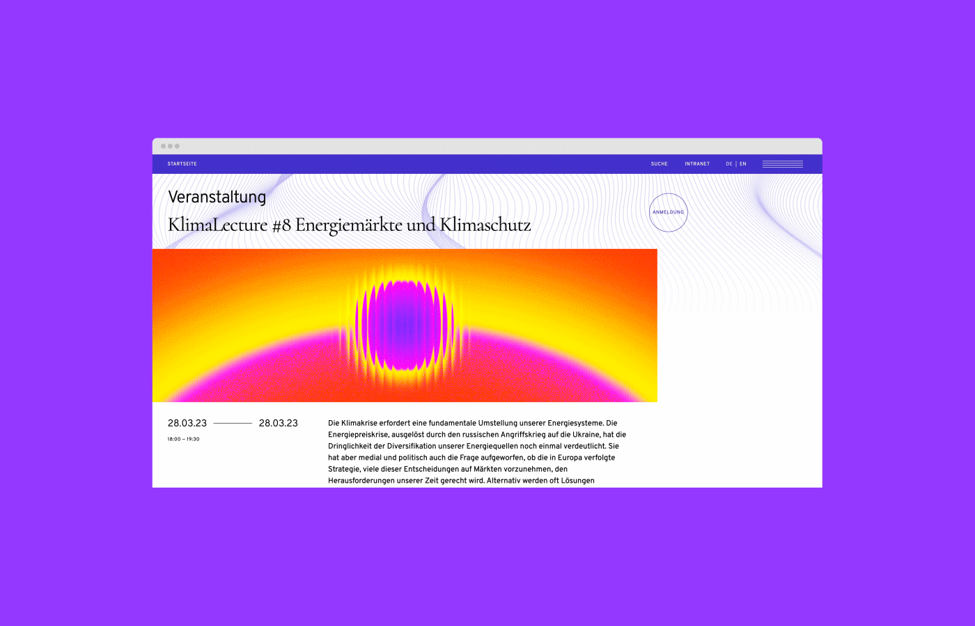 DJA - Website change clima climate change debate design digital eco energy protection social sustainable web website