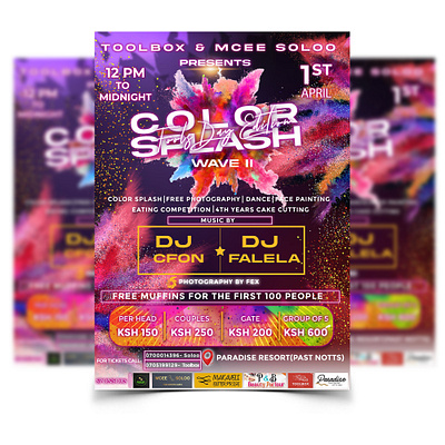 Color Festival Flyer design flyer graphic design