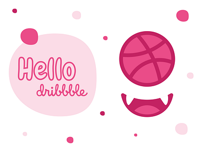 Hello Dribbble! illustration logo monster