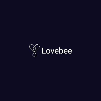 lovebee logo design banner bee bee icon bee logo beelove branding company logo design graphic design illustration line art logo lovebee outline illustration typography vector