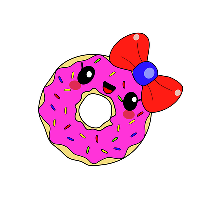 Donut design graphic design illustration vector