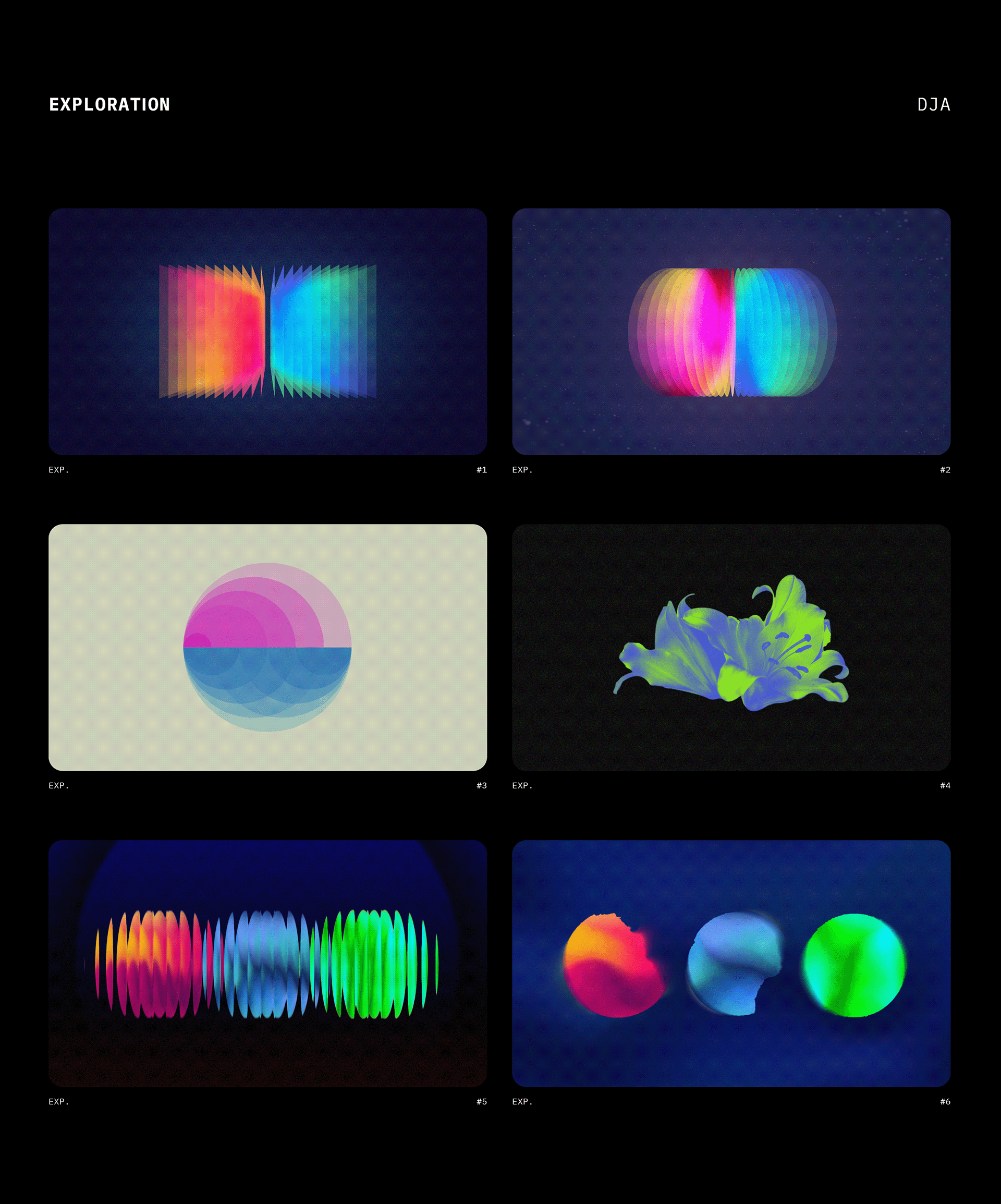 DJA - Exploration color colors concept energy exploration gradient ideas layers possibility temperature transition