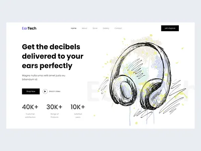 Beats Studio Headphone UI Design beats best shot colors design e commerce headset landing page landingpage sound ui ux web website