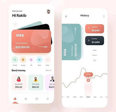 BANK APP figma graphic design ui