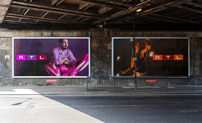 RTL - Street Visual billboard color content design logo match media pink print street television tv
