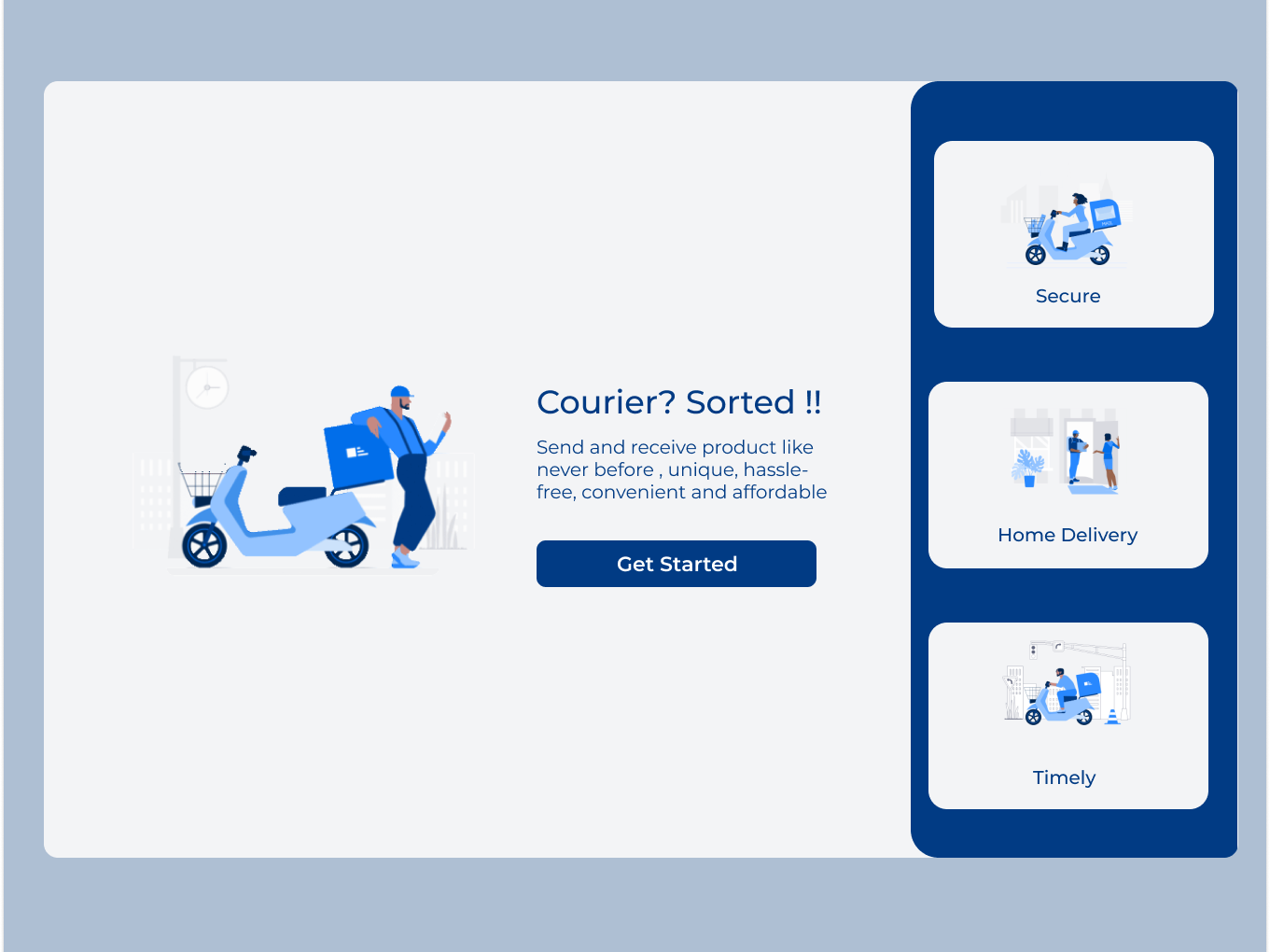 Courier Delivery System Landing Page By Codingshaggy On Dribbble Courier Delivery System Landing Page By Codingshaggy On Dribbble