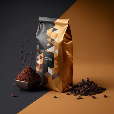 Coffee Beans 3D Mockup 3d bags brand brandidentity branding coffee coffeebeanbag design illustration logo mockup mockups package packagedesign packages vector