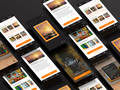 Art Gallery App app app design application design artgalleryapp design logo ui ux uxui design virtual tour app web design