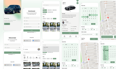 car rent app (more design) app design graphic design typography ui ux
