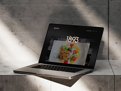 A brand new website for Brasserie 1893 artdirection branding design food mockup restaurant uidesign webdesign website