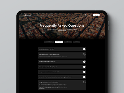 Travel SaaS Case Study: FAQ Pages branding design faq faq page saas travel app travel website ui ui design ux