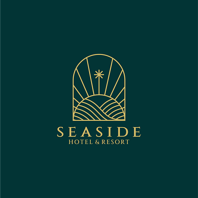 Seaside branding design graphic design hotel logo logo luxury minimalist logo modern logo resort logo