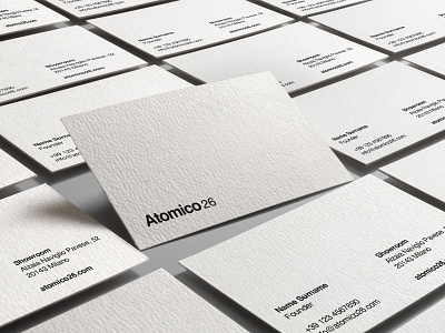 Atomico26 business card branding business card businesscard design font logo type typeface
