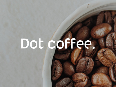 Dot coffee. brand branding design graphic design logo logodesign
