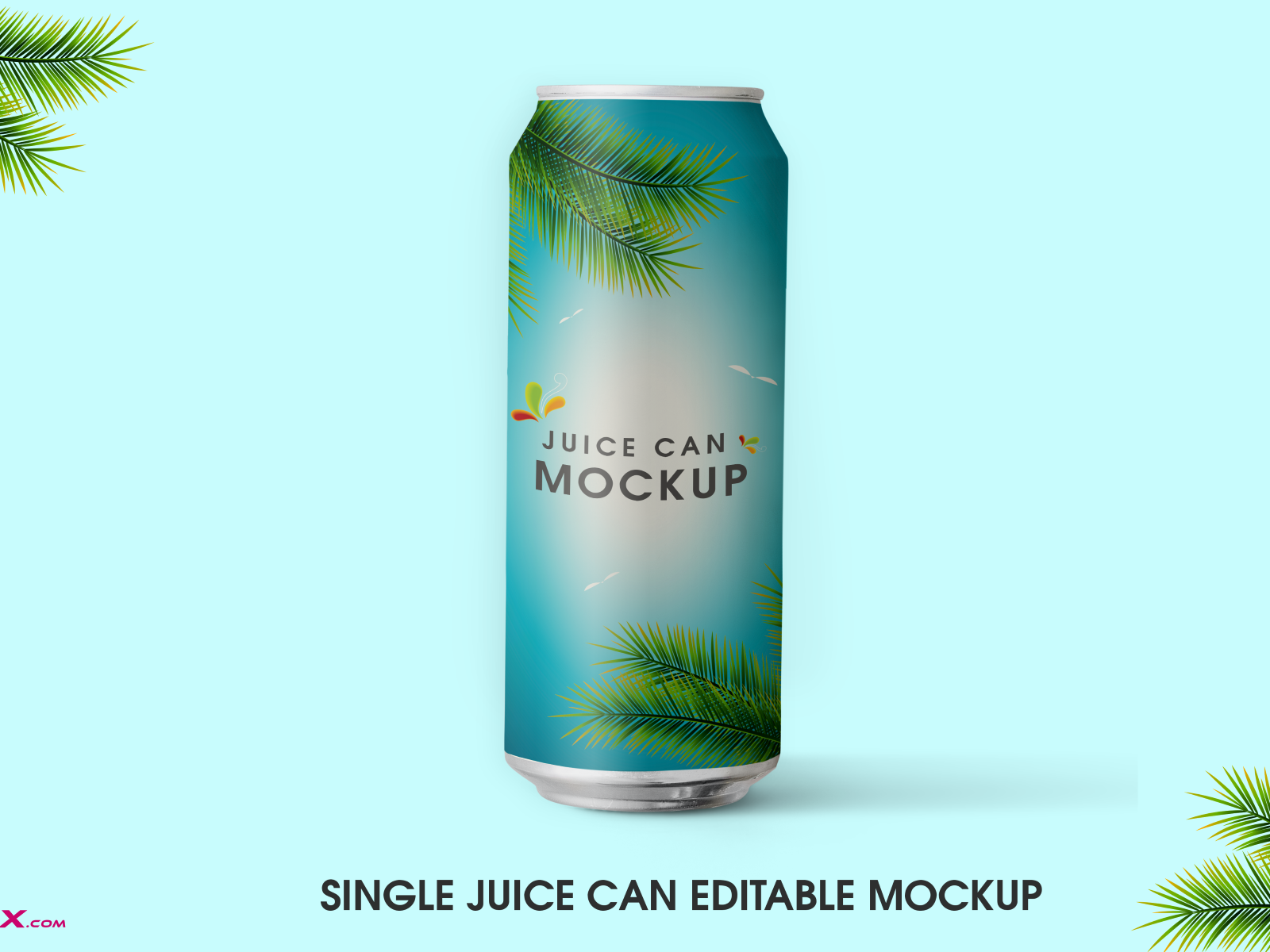 Single Juice Can PSD Mockup by Bestgrafix.com on Dribbble