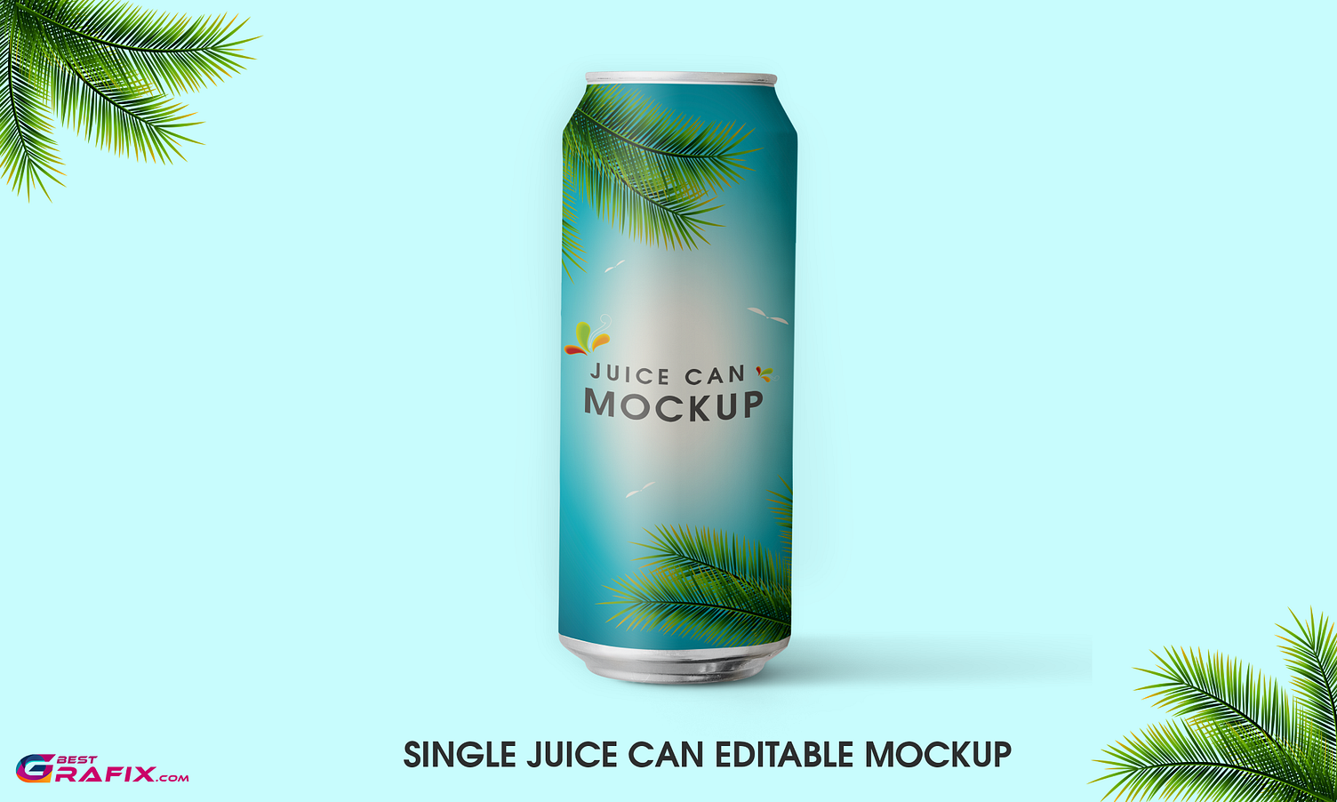 Single Juice Can PSD Mockup by Bestgrafix.com on Dribbble