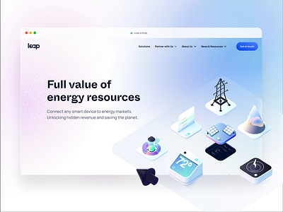 Unlock acces to energy 3d animation assets data energy gradient grid illustration marketing morph product software system ui