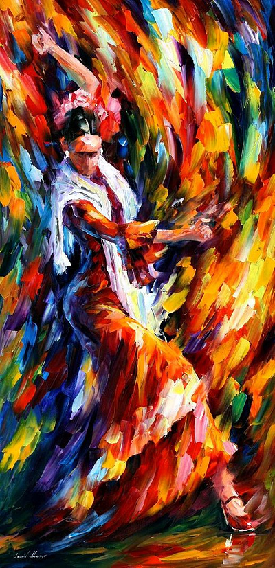 FLAMENCO DANCER oilpaintingoncanvas