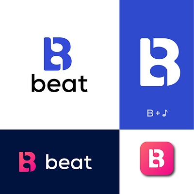 Beat logo design brand graphic design identity logo music