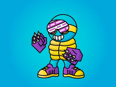 Krusher apparel art character clothing custom design graphic design hoodie illustration space streetwear
