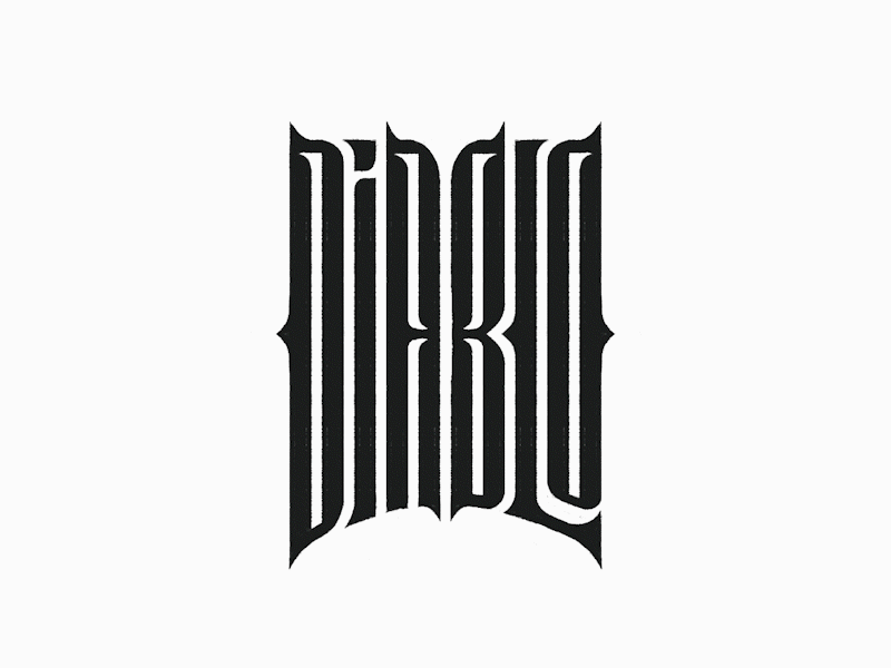 DIABLO logotype design by @anhdodes 3d anhdodes logo animation branding calligraphy logo design graphic design illustration lettering logo logo logo design logo designer logodesign logotype design minimalist logo minimalist logo design motion graphics typography logo ui