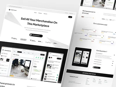 Marketplace Landing Page design