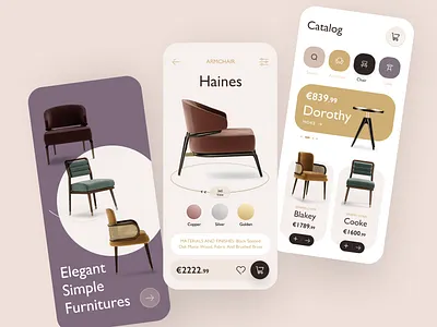 Furniture store - Mobile app app app design e commerce e commerce app e commerce design ecommerce furniture furniture app furniture store mobile app mobile app design mobile design mobile ui onlineshop shop