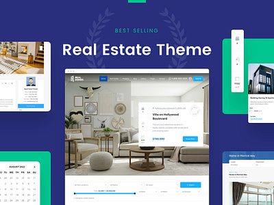 RealHomes - Estate Sale and Rental WordPress Theme website template