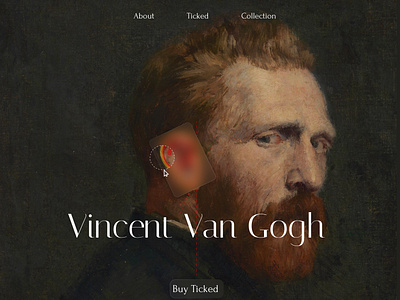 Vincent van Gogh / Event website app branding design figma graphic design home page landing page ui uiux ux vangogh website