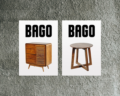 BAGO Home Decor brand brand identity furniture furniture logo graphic design home decor identity lettermark logo logo design poster visual identity wordmark wordmark logo