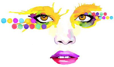 Watercolor Girl Face 3d animating animation branding character design design graphic design illustration logo motion graphics ui vector