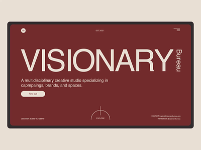 Visionary Bureau - Design concept branding concept design designagency graphic design typography ui ux webdesign