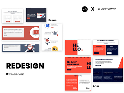 Redesign for Steady Demand by Spoke Design Labs. app design digital product design product design ui ui ux design