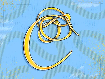 36 Days of Type_C design graphic design illustration lettering line drawing typography