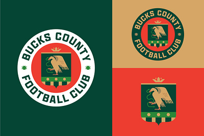 Bucks County FC branding crest football logo soccer