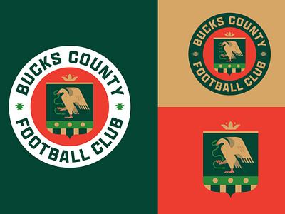 Bucks County FC branding crest football logo soccer